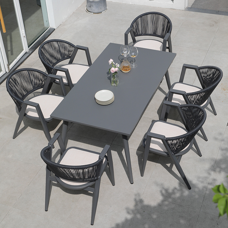 戶外桌椅露天庭院藤椅休閒防水防曬室外桌椅組合別墅花園外擺桌椅