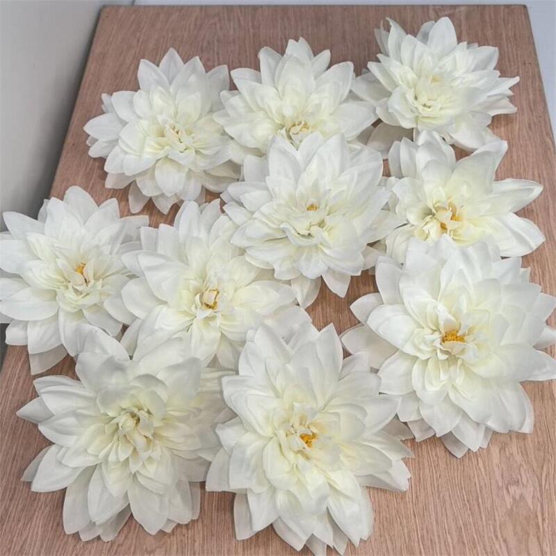 跨境外贸批发15CM直径仿真花头大丽花花朵装饰花头DIY装饰生日花|undefined