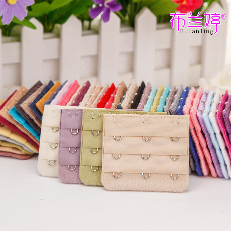 Three-row, three-button stainless steel bra extension buckle, bra extension buckle, plus-breasted back buckle, extension buckle, buckle hook strap