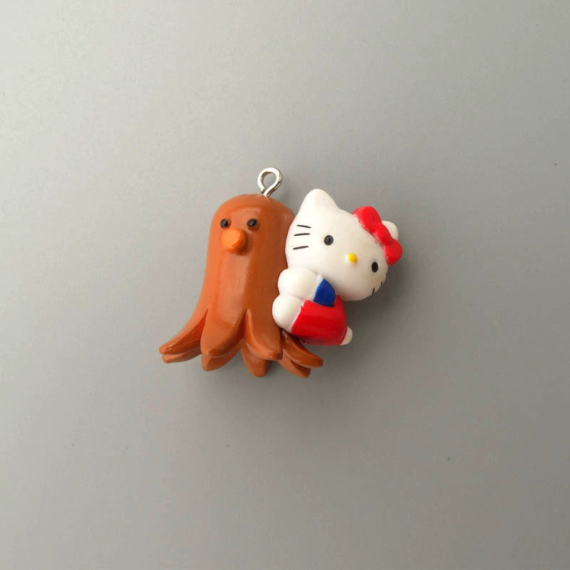 Hello Kitty, маленькая мини-фигура, подвеска, handmade