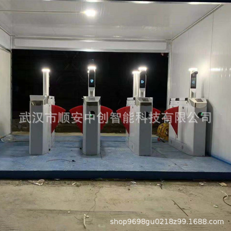 武汉建筑工人实名制翼闸人脸识别门禁系统人行通道闸湖北源头厂家