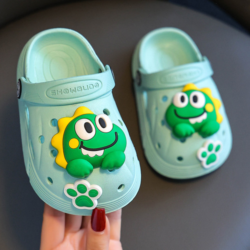 Factory Direct Sale - New Cute Cartoon Head Covered Hole-toe Slippers for Kids, Anti-slip and Anti-skid Baby Slippers