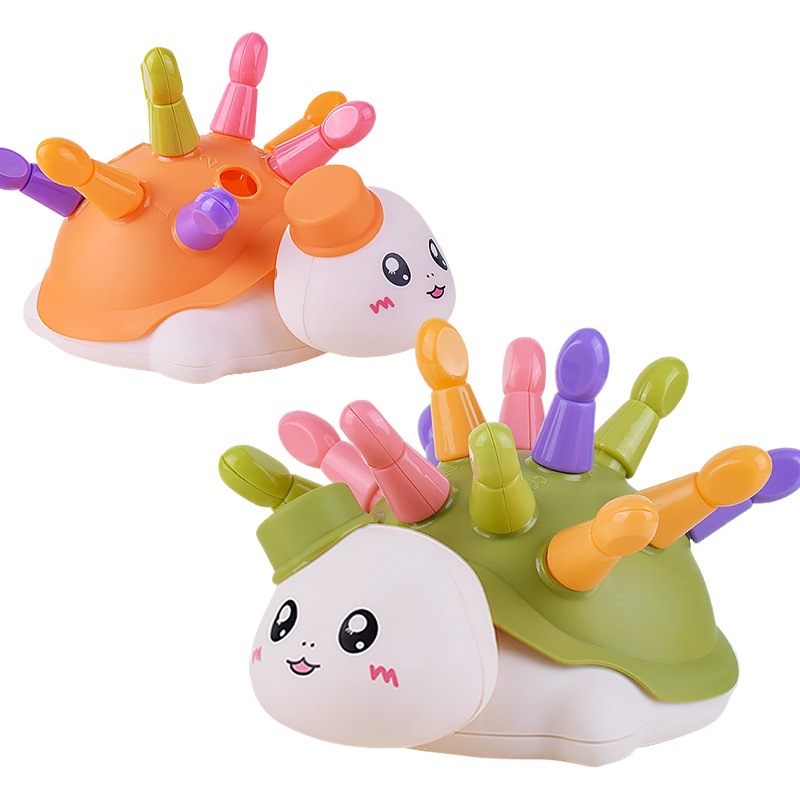 Los juguetes de entrenamiento de concentración del bebé tortuga educativa educación temprana 1-3 años coordinación mano-ojo DE LOS NIÑOS empalme dragón juguete