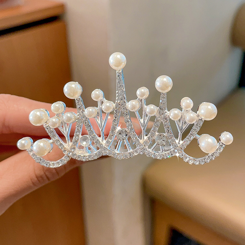 Tocado de corona para niñas, pequeña princesa, para cumpleaños y actuaciones, al por mayor