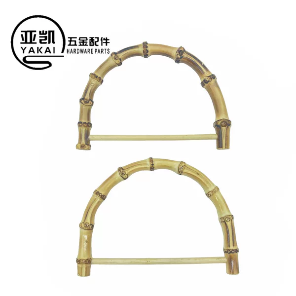 New 14cm bamboo handle D-shaped handle bamboo handle bamboo handle real bamboo handle high quality handle