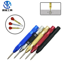 跨境半自动中心冲子高硬度金属弹簧破窗器打点工具带帽木工定位器