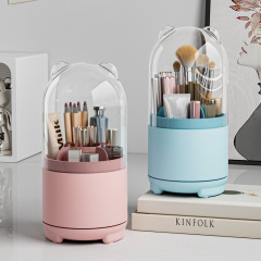 Transparent dust-proof pen holder 360 rotation makeup brush storage box, transparent dust-proof pen holder, eyeshadow brush holder, lipstick storage