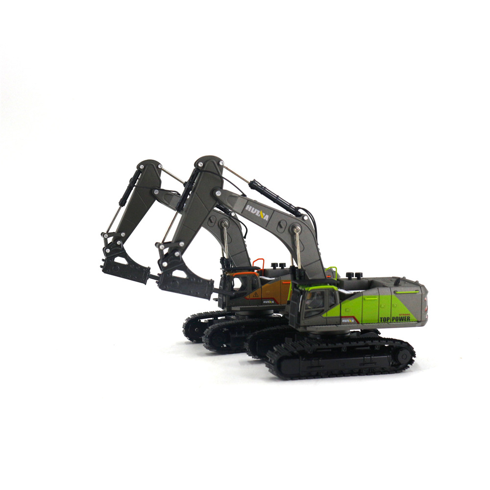 Huina juguete 1:50 aleación estática modelo de construcción coche vehículo de ingeniería para niños juguete excavadora bulldozer regalo