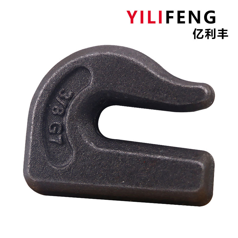 焊接U型起重吊钩半钩锻造拖车钩牵引G70镀锌半钩镀锌防锈