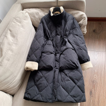 2025冬新款加厚 90白鸭绒 立领通勤休闲 长款羽绒服女批发B4B0500