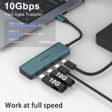 ONTEN 10G USB-C HUB, 4 in 1 Typec to USB3.2*4Hub  10Gt