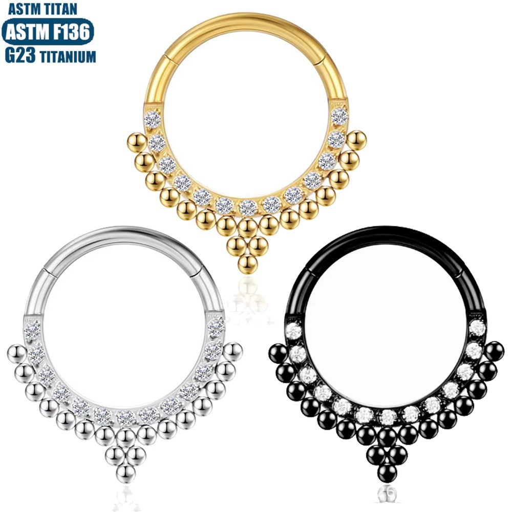 Labret piercing jewelry detail image
