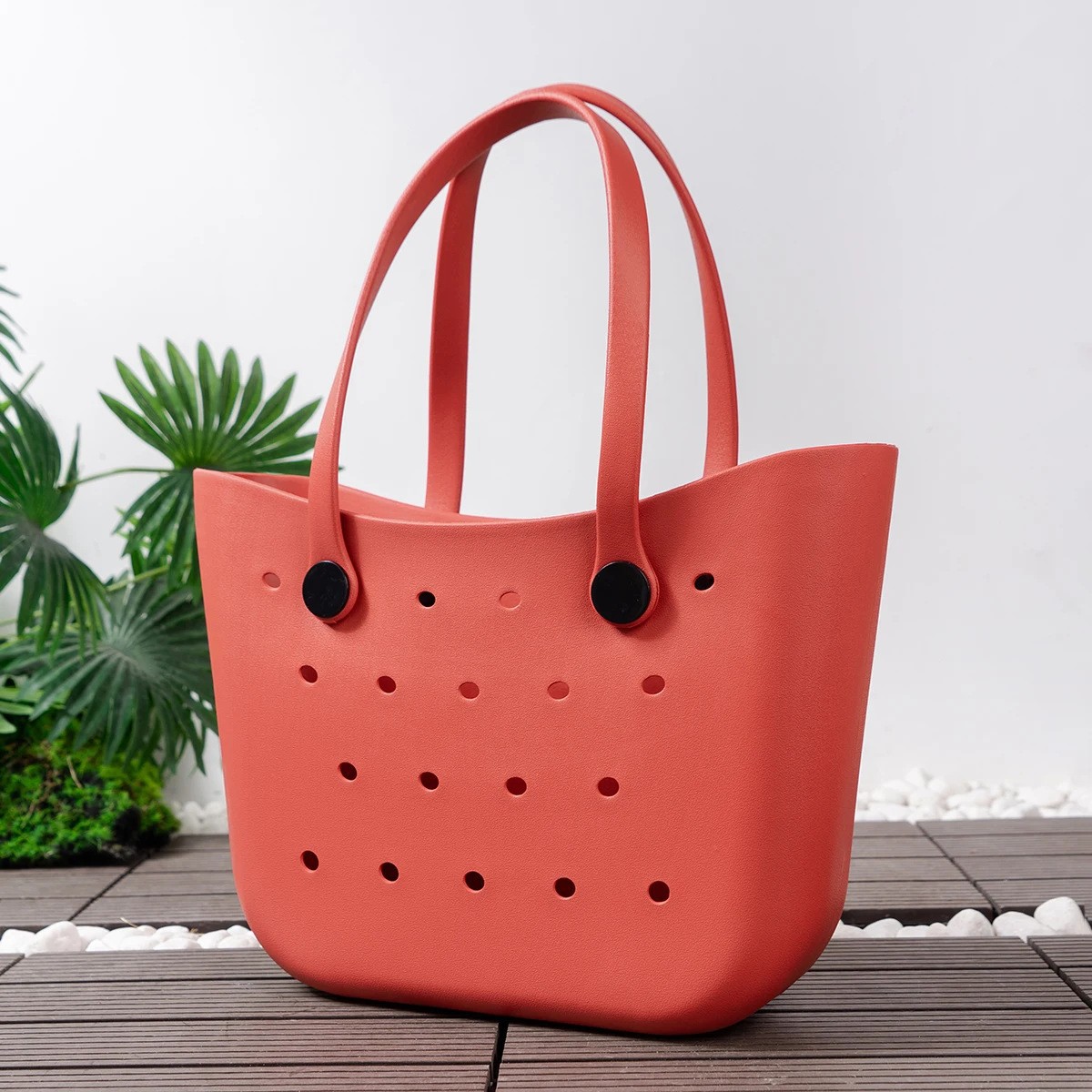 Bolsa de playa EVA personalizable en color y estilo, con impresión de logotipo, tamaño grande, impermeable, gran capacidad, simple y elegante. image 3