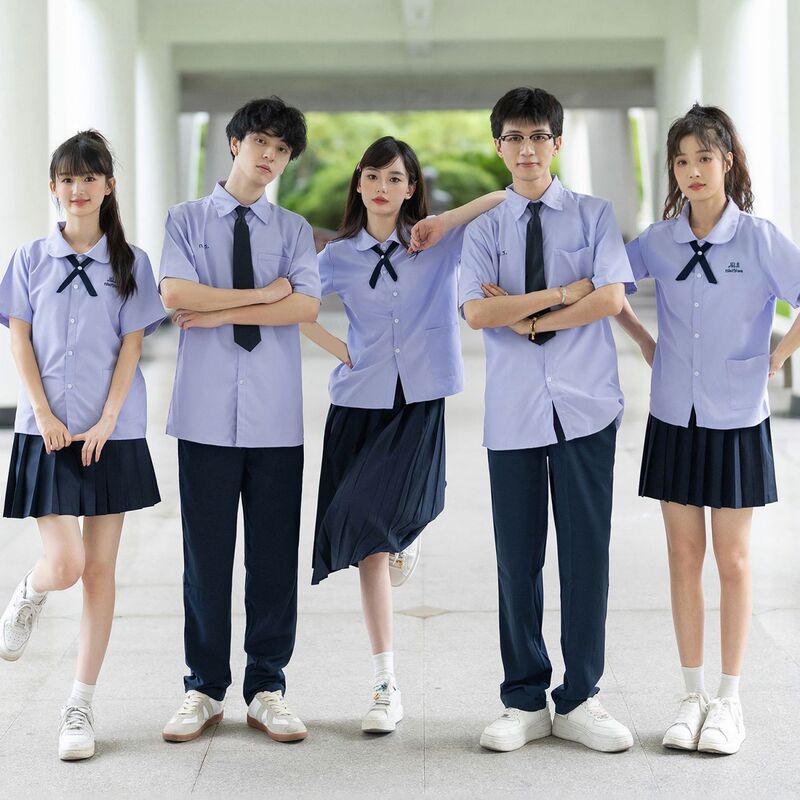 Thai Student Uniforms, Summer Preppy Style Jk Junior and Senior High School Performance Suits, Authentic Thai School Uniforms, Thai Version
