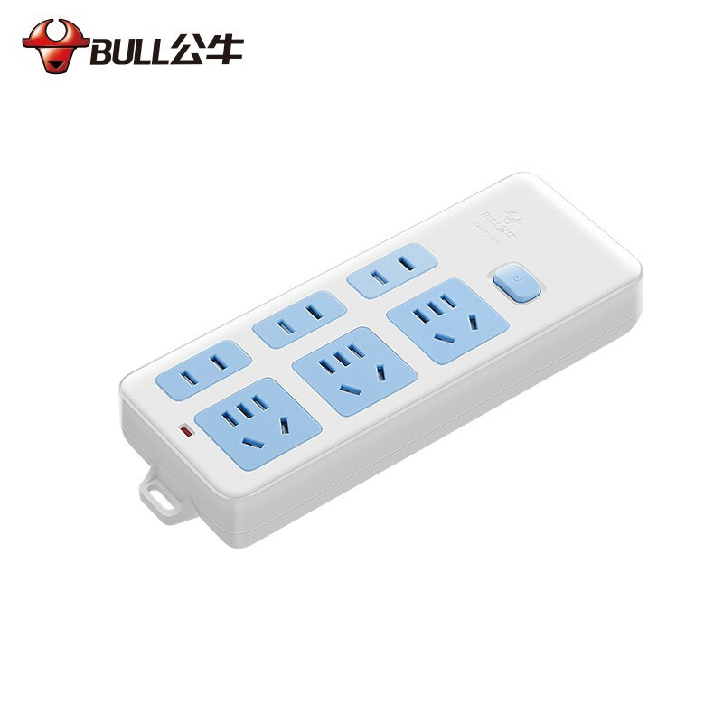 公牛插座接线板不带线插排无线自接线插座无线6位总控开关GN-402