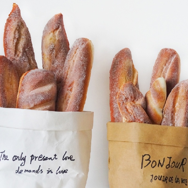 仿真面包摆设玩具食物模型收纳袋套装 烘培店橱窗装饰拍摄道具