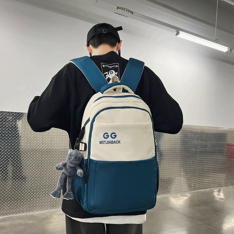 Capacious backpack for leisure for men and women, bag for traveling, Korean style