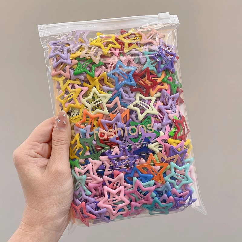 Linda estrella y2g horquilla hembra clip lateral flequillo BB clip horquilla para niños dopamina clip de color tocado