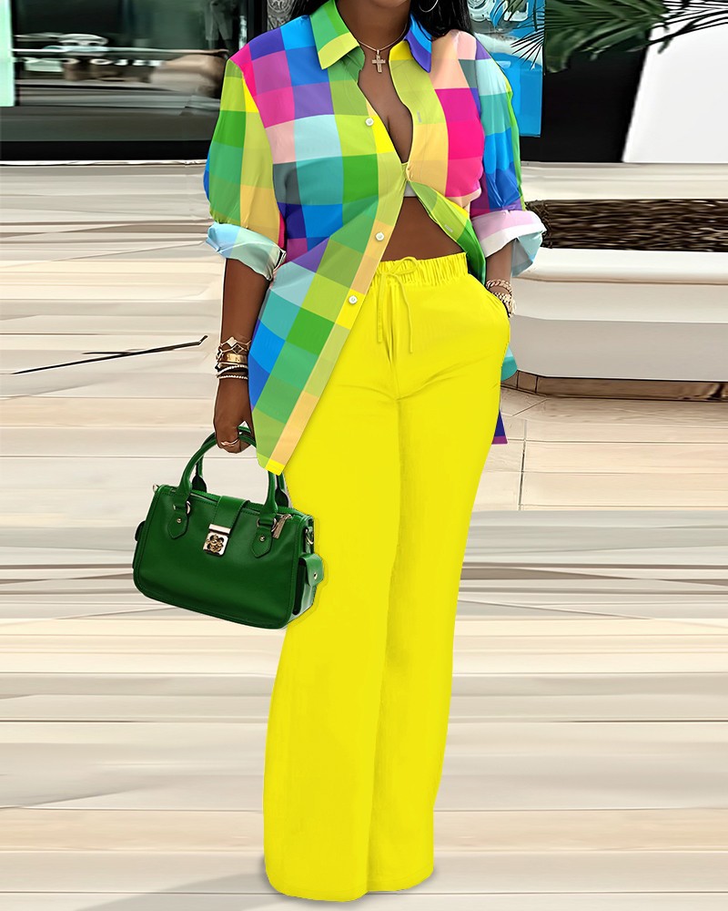 GraceChic GraceChic Cross-Border European And American Women's Clothing 2024 Autumn Winter New Sleeve Shirt Printed Long_voghion.com