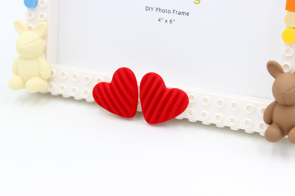 384g Weight Picture Frames Home Textiles & Decor Type ABS Material Heart Shape Pattern Casual Style Casual Heart Shape ABS Picture Frames Artificial Decorations 2