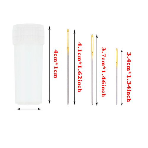 Wholesale household large eye hand sewing needles, gold tail blunt needles, cross stitch needles, high quality knitting tools, large hole needles