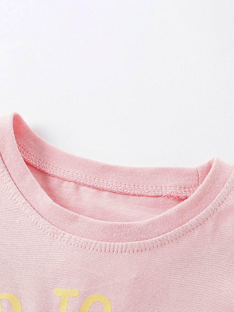 Malwee niñas camisas de verano nuevos niños europeos y estadounidenses camisetas de cuello redondo casuales camisetas de mangas cortas para niños