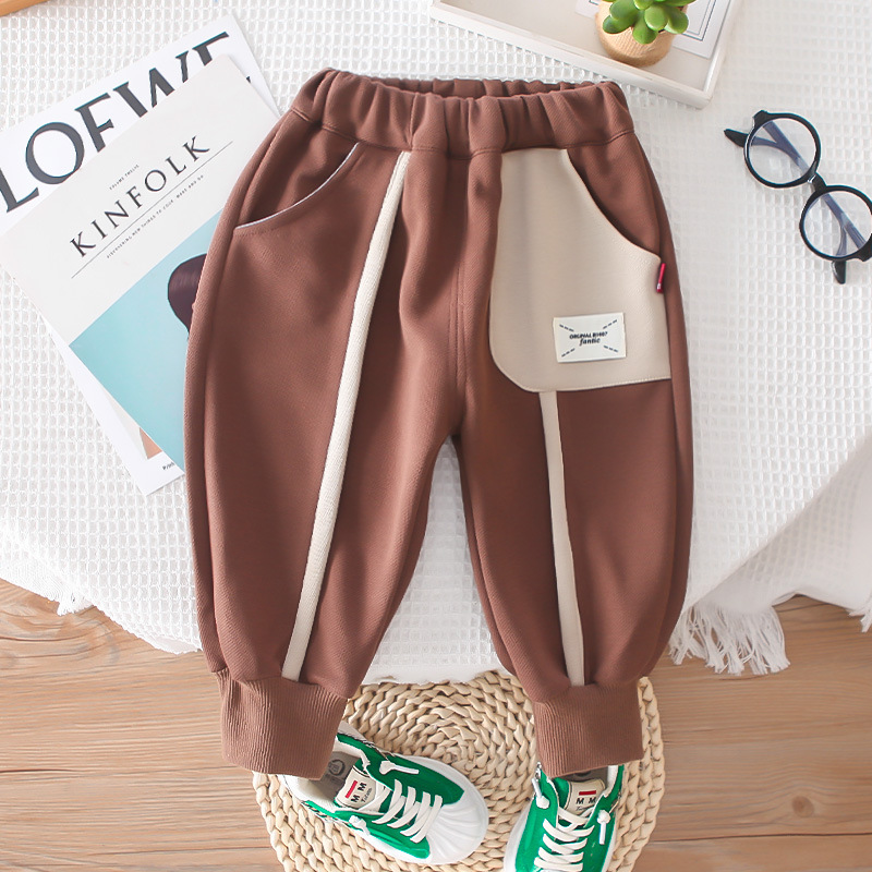 Jungen 2023 Neue Frühling und Herbst Sport Baseball Kragen Splice Zwei Stück Set Baby Fasionable Cildren's_voghion.com