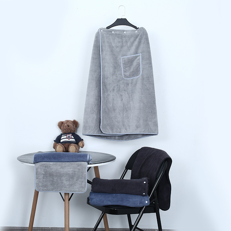 목욕 타월 남자 레이어드 착용 및 포장 수영 목욕 스커트 가정용 면 물 흡수성 빠른 건조 랩 타월