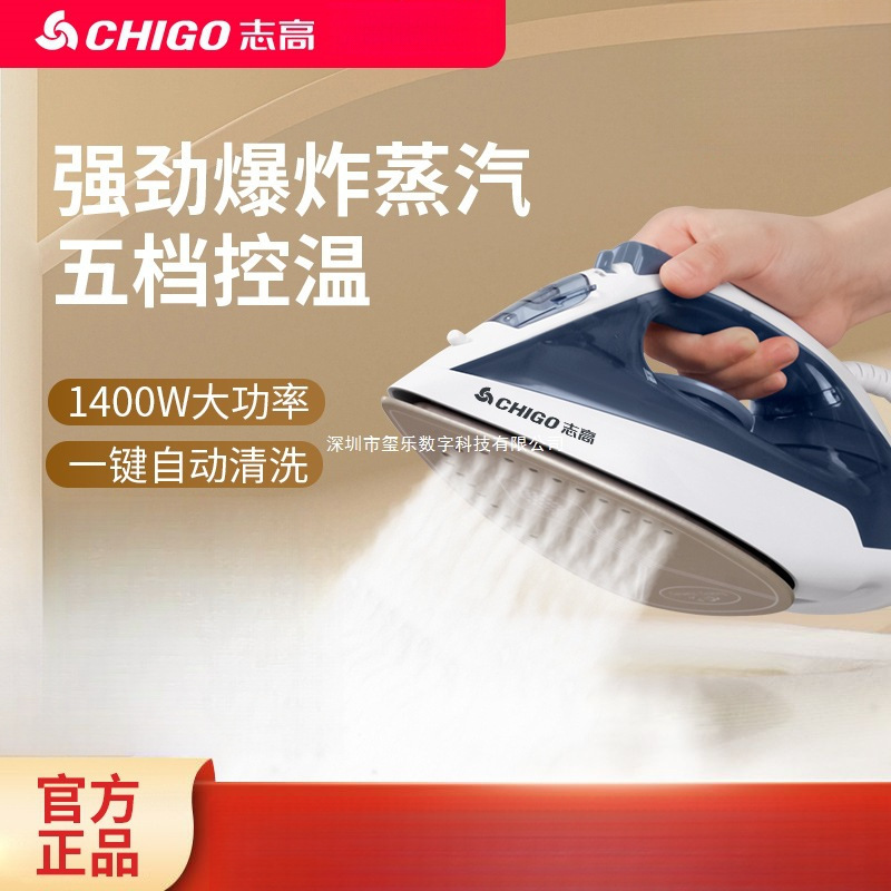 Zhig Electric Steam Iron Handheld Ironing Machine, Traditional Household Small-Sized Ironing Tool for Tailoring Shops, Dry and Wet Ironing Clothes Gadget