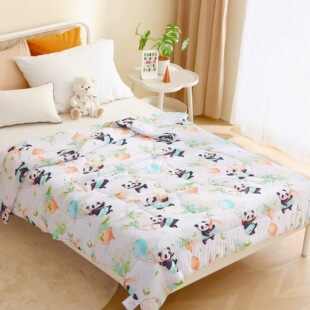 Amazon Children's Cooling Quilt Summer Baby Kindergarten Student Dormitory Nap Blanket Skin-Friendly Ice Silk Air Conditioning Quilt