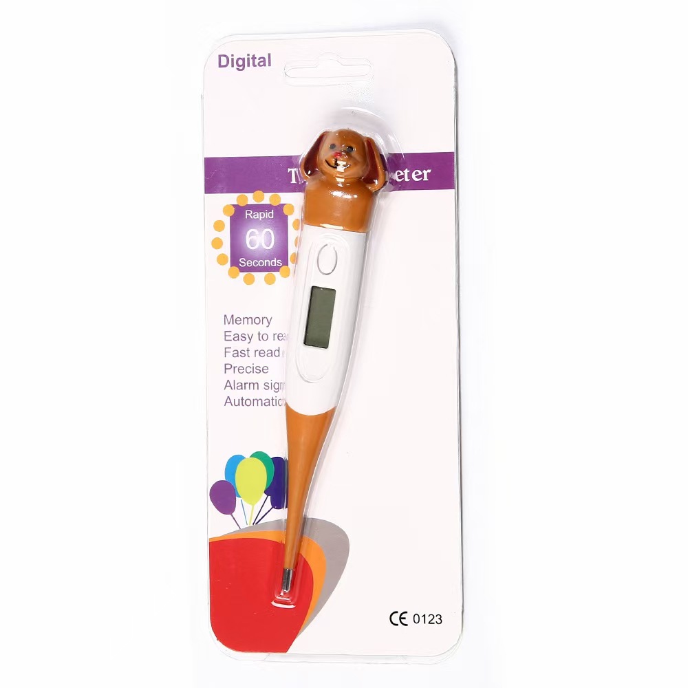 Cartoon soft head brown big ear puppy (English stuck in English)