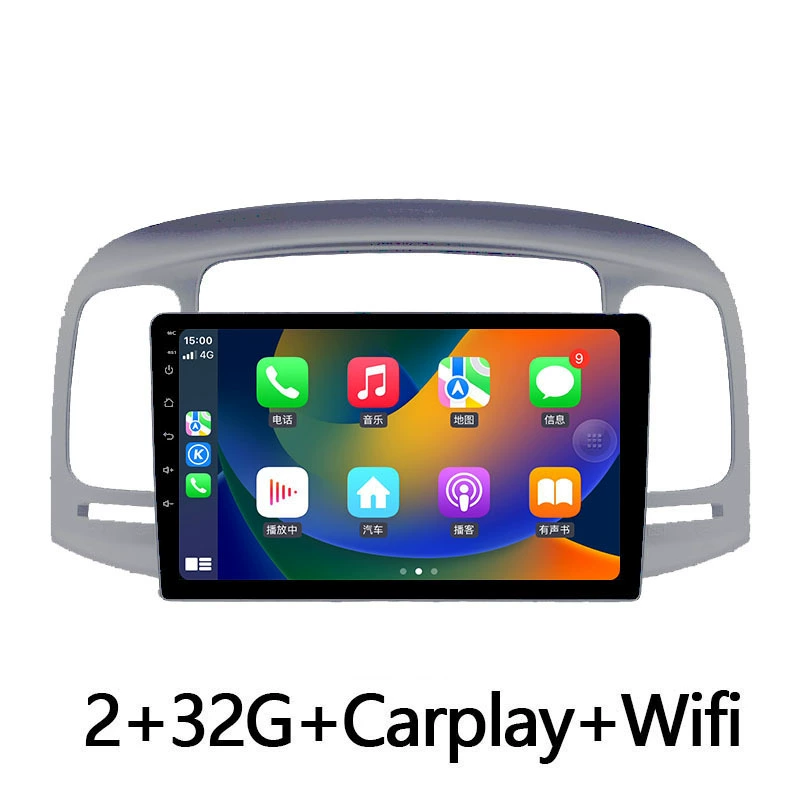 Подходит для Hyundai Accent 06-11 Android с большим экраном навигации GPS Bluetooth разворотное изображение Carplay