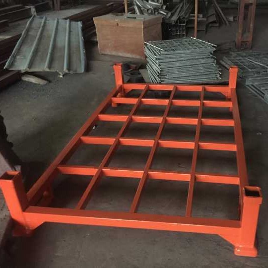 生产军工用金属铁托盘铁笼仓库折叠周转铁框汽车电池底座加工