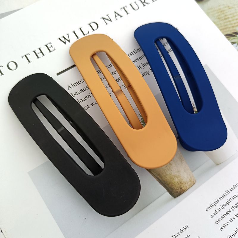 Korean version sand-colored hair clip side clip large size face wash one-piece clip edge clip trending bangs hair clip duck bill hair accessory