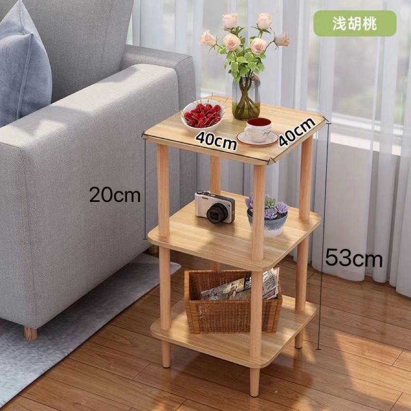 Mesa de té pequeña mesas de cabezal de cama pequeña mesa de cabezal de cama simple de alquiler de alquiler de habitaciones de cabezal de cama pequeña mesa dormitorio