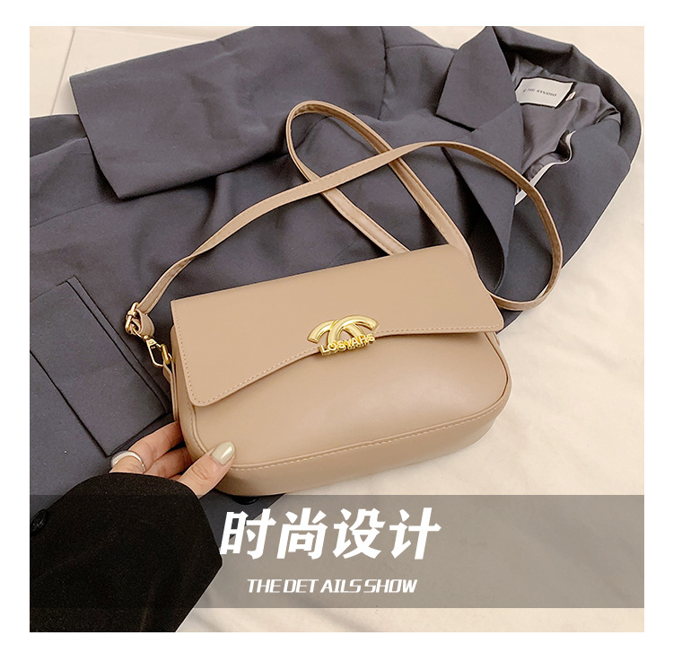 Fashionable and versatile small square bag, new autumn and winter style work and commuting bag, women's bag, simple single-shoulder bag, women's crossbody bag undefined