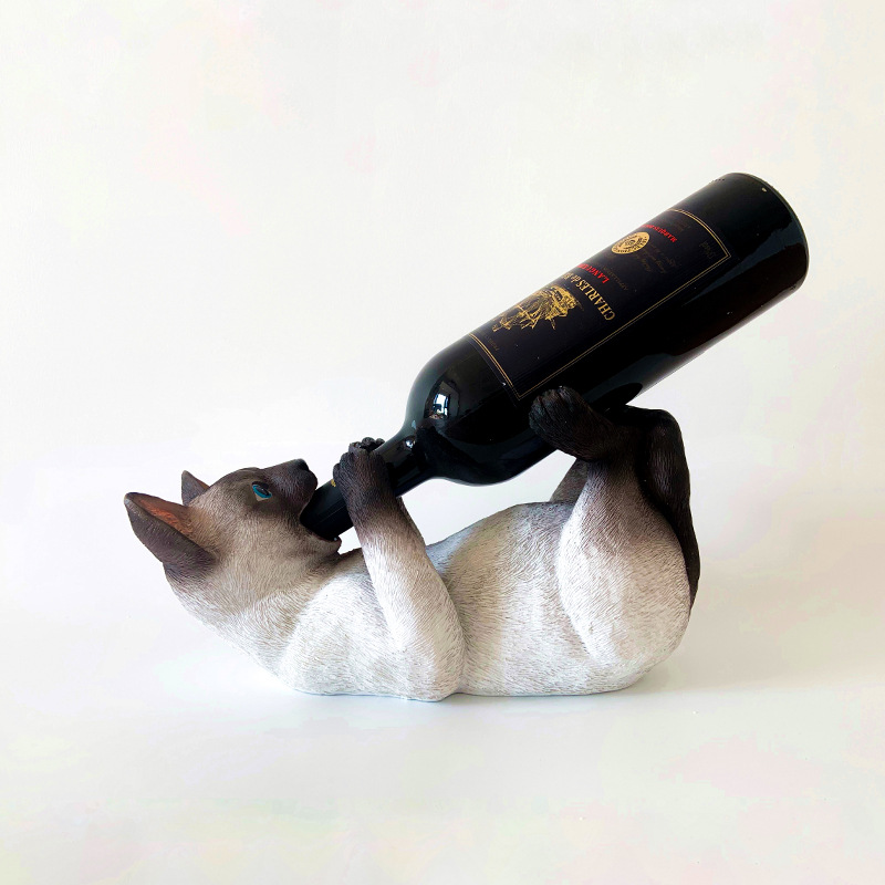 Sala de estar creativa animal cabeza de ciervo alce vino tinto estante de vino muebles para el hogar gabinete de vino decoración decoración hogar soporte de vino oficina