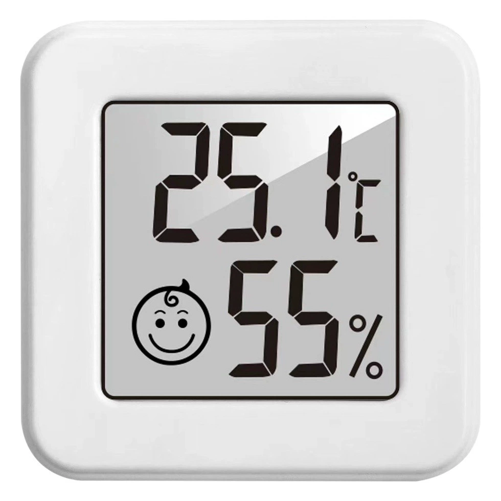 Новый 1207 мини-электронный измеритель температуры и влажности Автомобильный термометр с улыбающимся лицом домашний термометр