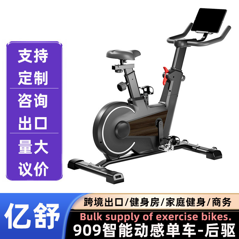 Cross-border commercial fitness bike, smart spinning bike, home-use magnetic control fitness bike, rear-drive exercise bike wholesale