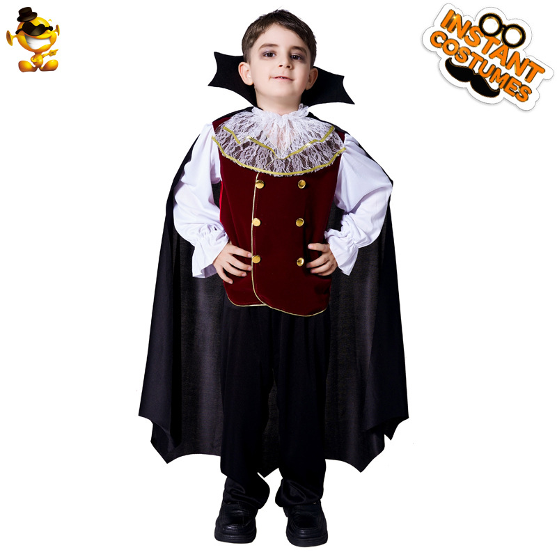 Niños horror vampiro niño traje Halloween fantasma Festival mascarada Cosplay partido rendimiento traje