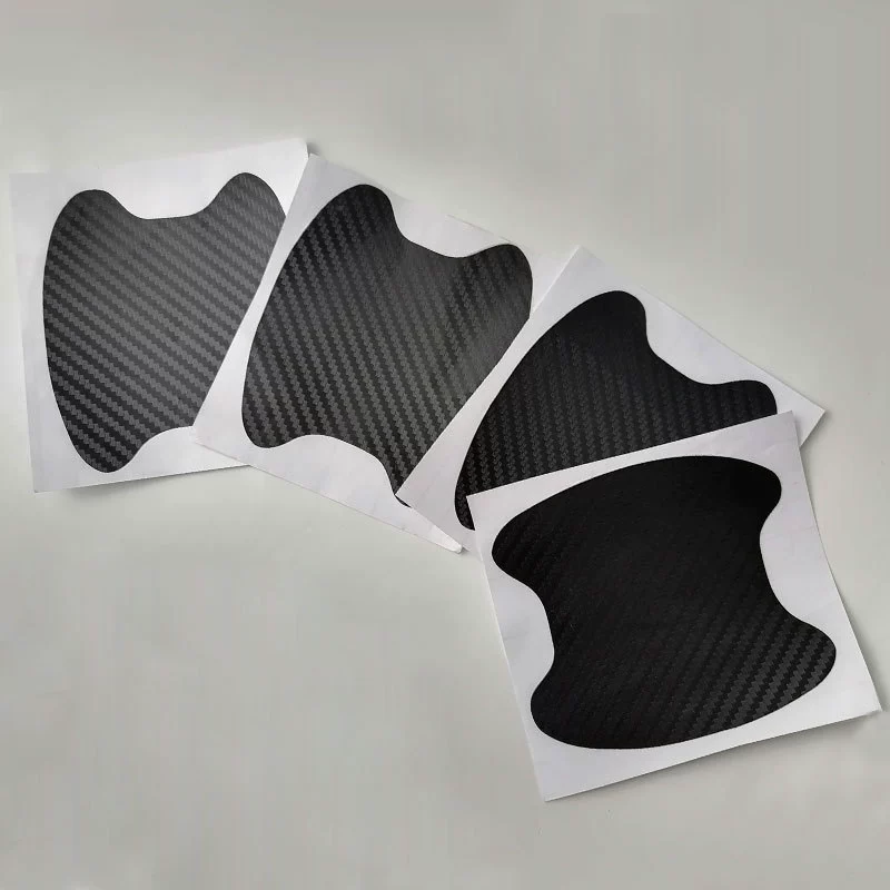 Трансграничная наклейка EBAY на ручку 4pcs автомобильная дверная ручка наклейка защитная пленка из углеродного волокна ручка чаша автомобильная наклейка A