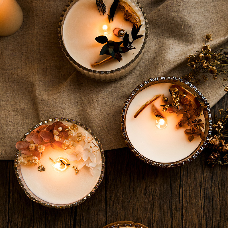 玻璃杯蜡烛酥油灯香薰礼盒套装手工无烟香氛生日礼物精致伴手礼