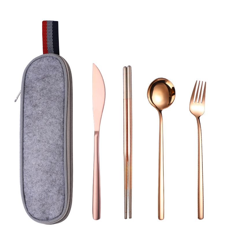 로즈 골드 4 그레이 세트