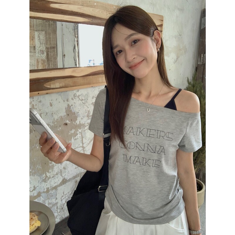 Pure Desire Hot Girl【Miss】Instant A4 Waist Pleated Waist-Cinching T-Shirt with Letters, Versatile and Sweet, Short Sleeve T-Shirt 51043 Pure Desire Hot Girl【Miss】Instant A4 Waist Pleated Waist-Cinching T-Shirt with Letters, Versatile and Sweet, Short Sleeve T-Shirt 51043