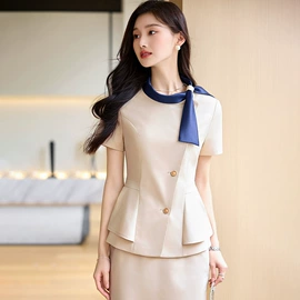 职业女裤套装;小西装;女式衬衫