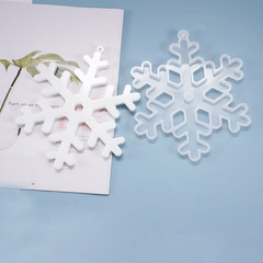Yuming Beauty DIY Crystal Droplet Snowflake Pendant Mold Snowflake Tag Christmas Ornament Decoration Silicone Mold