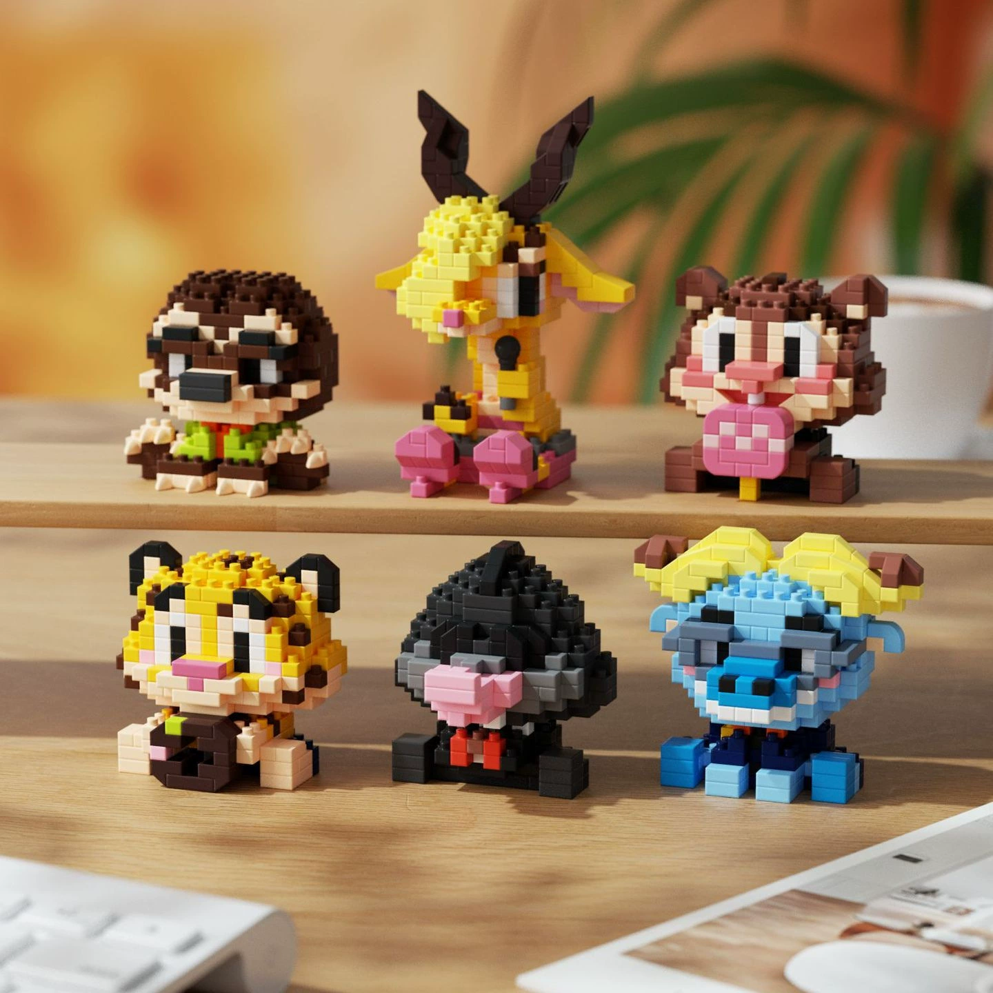 潮乐创 Constructor, cartoon doll, toy, Birthday gift