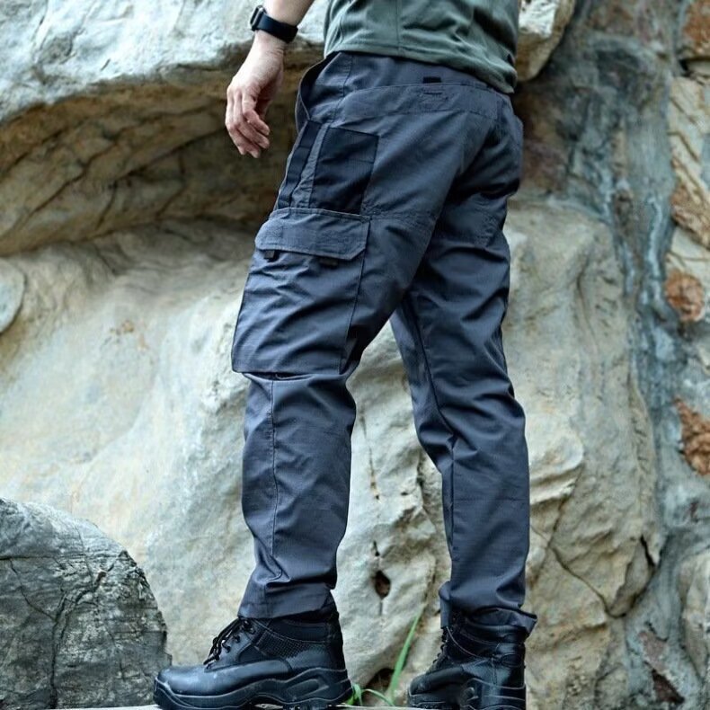 Tactical Pants for Men, Spring and Autumn Work Pants, Multi-Pocket Pants, Spring and Autumn Waterproof and Tear-Resistant Combat Pants, Outdoor Work Casual Pants Tactical Pants for Men, Spring and Autumn Work Pants, Multi-Pocket Pants, Spring and Autumn Waterproof and Tear-Resistant Combat Pants, Outdoor Work Casual Pants