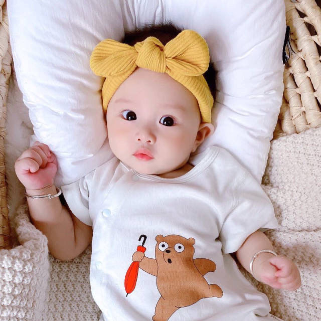 Newborn Baby Bowknot Pullover Hat 3