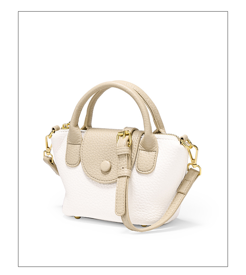 Panier à légumes de niche haut de gamme, mini sac à motif litchi, sac à bandoulière portable à la mode pour femmes, nouvelle collection 2023_voghion.com